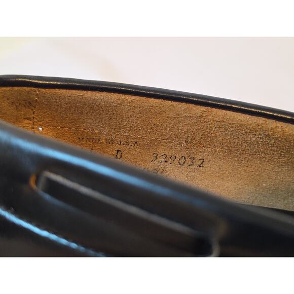 Classic COLE HAAN Hand Sewn U.S. Made Black Leather Loafers Tassels US Sz 11 D - Picture 11 of 16